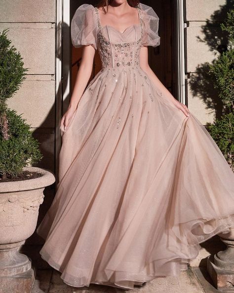 Bridgerton Gown, Corset Dresses, Tulle Balls, Cinderella Divine, Dress Layered, Rose Champagne, Exquisite Gowns, Gown Skirt, Best Prom Dresses