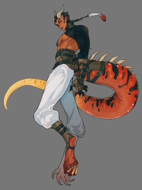 Half Dragon Character Design, Dragon Person Character Design, Half Human Half Animal Character Design, Half Animal Half Human, Dragon Person, Dragon Human, Half Dragon, Character Design Art, Character Design Ideas