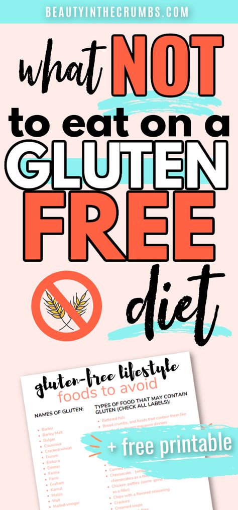 Read Food Labels, Gluten Free Food List, Foods That Contain Gluten, Gluten Free Info, Eating Gluten Free, Gluten Free Beauty Products, Cookies Gluten Free, Reading Food Labels, Going Gluten Free