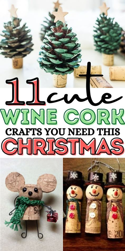 How To Make Wine Cork Ornaments, Corks Crafts Christmas, Crafts Using Corks Ideas, Crafts From Wine Corks, Things To Make With Wine Corks Diy, Christmas Ornaments Made From Wine Corks, Diy Crafts Using Wine Corks, Using Wine Corks Craft Ideas, Crafting With Wine Corks