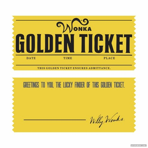 editable printable wonka golden ticket image free - gridgit.com Wonka Golden Ticket Printable Free, Willy Wonka Golden Ticket Printable Free, Wonka Printables Free, Wonka Golden Ticket Printable, Wonka Bar Printable Free, Ticket Design Template Free Printable, Golden Ticket Printable, Diy Golden Ticket, Free Ticket Template