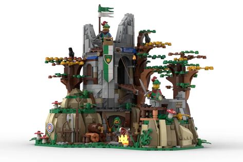 LEGO IDEAS - Forestmen Outpost Pirate Lego, Lego Design Ideas, Lego Watch, Lego Medieval, Lego 4, Lego Knights, Lego Modular, Amazing Lego Creations, Classic Lego