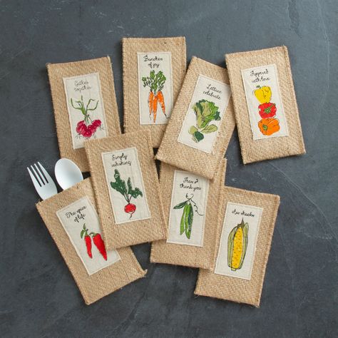 garden themed silverware holders – Cutlery Couture Farm Birthday Table Decor, Gardening Theme Party, On The Farm Birthday Party, Vegetable Drawings, Farmers Market Decor, Farmers Market Birthday Party, Vegetable Seeds Packets, Farmers Market Display, Vegetable Drawing