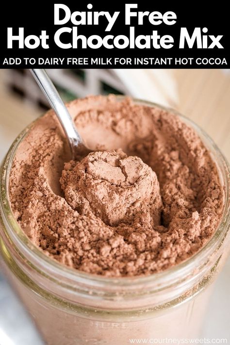 No Dairy Hot Chocolate, Non Dairy Hot Chocolate Mix Recipe Dry, Homemade Hot Chocolate Non Dairy, Milk Free Hot Chocolate, Best Dairy Free Hot Chocolate Recipe, Dairy Free Cocoa Mix Recipe, Homemade Vegan Hot Chocolate, Non Dairy Hot Cocoa Mix Recipe, Dairy Free Hot Cocoa Recipe