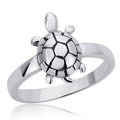 Turtle Spirit Animal, Tortoise Ring, Turtle Ring, Tortoise Turtle, Nautical Jewelry, Engagement Ring For Women, Right Hand Rings, Charm Rings, Silver Band Ring