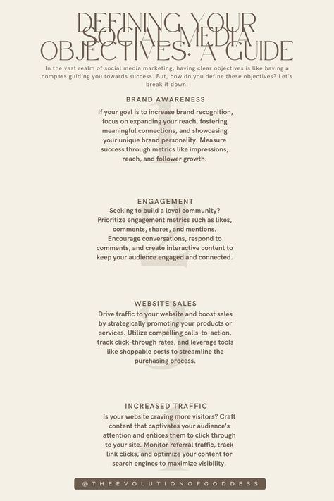 Unlocking social media success starts with crystal-clear objectives! Define goals: brand awareness, engagement, sales, or traffic. Tailor your strategy, measure progress, and watch your brand flourish! Social Media Strategist, Social Media Success, Business Mentor, Business Building, Marketing Strategies, Brand Awareness, Digital Marketing Strategy, Digital Business, Crystal Clear