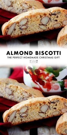 Classic Almond Biscotti, Best Biscotti Recipe Italian, Homemade Biscotti Recipe, Best Almond Biscotti Recipe, Soft Biscotti Recipe, Breakfast Biscotti, Biscotti Recipe Easy, Almond Biscotti Recipe Italian, Christmas Biscotti Recipe