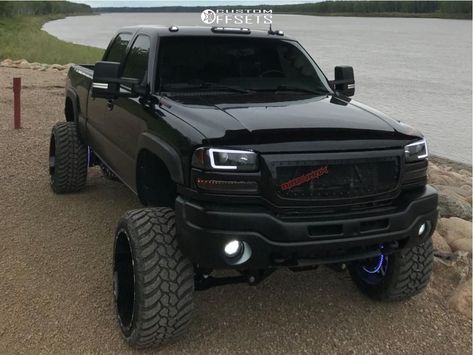 CUSTOMOFFSETS.COM on Instagram: “This thing is sick!! Double tap if you agree!! 🔥⁠ ⁠ Owner @dirtymax_teich⁠ 2005 GMC SIERRA 2500 HD⁠ TIS 544bm 24x14 -76⁠ AMP Mud Terrain…” 2004 Chevy Silverado 2500 Hd, 2005 Gmc Sierra 2500 Hd, Gmc Sierra 1500 Lifted, Gmc Sierra Lifted, Black Chevy Silverado, Gmc Sierra 1500 Accessories, Sierra Gmc, Lifted Gmc, Truck Builds