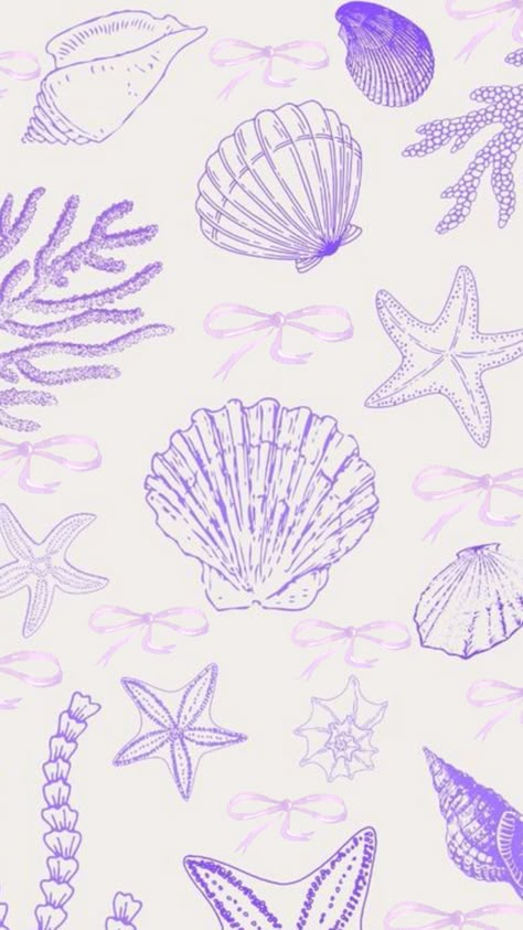 my original collage! coastal purple wallpaper background bows ribbon bow coquette shell collage art photos inspo explore fyp foryou fy foryoupage viral shells lavender lilac pastel colorful bright backdrop cell cellphone phone android mobile iphone homescreen lockscreen beach cool girly cute beachy summer spring ocean style coast IPhone cowgirl Purple Colour Wallpaper, Shell Collage, Spring Ocean, Beachy Wallpaper, Holiday Iphone Wallpaper, Alpha Centauri, Light Purple Wallpaper, Lilac Pastel, Printable Wall Collage