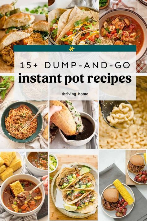 No pre-cooking involved for these delicious Instant Pot dump-and-go recipes. Just dump in the ingredients, press a button, and dinner is (pretty much) done! We’ll also show you how to prep each of these as freezer meals that can go straight from the freezer to the Instant Pot. Instant Pot Breakfast Recipes, Instant Pot Beef Recipes, Instant Pot Dump, Delicious Instant Pot Recipes, Instant Pot Breakfast, Instant Pot Desserts, Instant Pot Chicken Recipes, Fantastic Recipes, Breakfast Soup