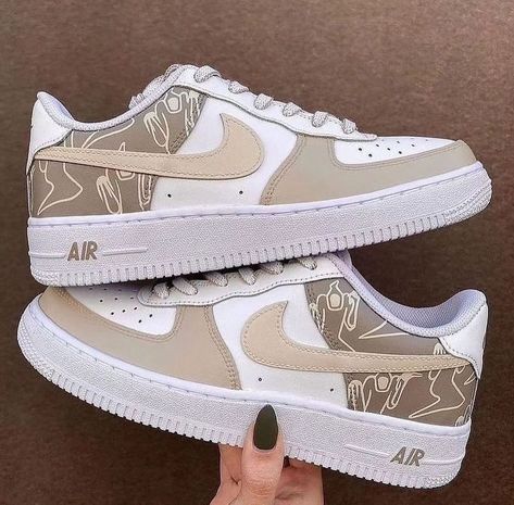 🔥 Air Force 1 🔥 (@af1.beasts) • Instagram photos and videos Zapatillas Nike Air Force, Custom Af1, Custom Kicks, Air Force 1 Custom, Custom Air Force 1, Baskets Nike, Corte De Cabelo Masculino, Brown Pattern, Custom Sneakers