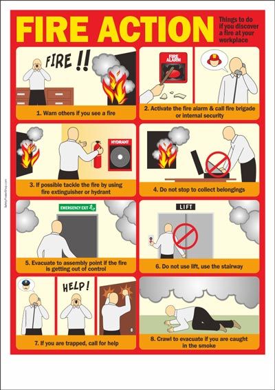 If you ever discover a fire in your workplace, here are a few steps you'll want to take! Fire Safety Poster, Safety Pictures, Safety Topics, Office Safety, Health And Safety Poster, Fire Safety Tips, Safety Slogans, Safety Poster, Fire Drill