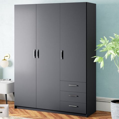 Sprint 33R 3 Door Wardrobe 3 Feet Wardrobe Design, Two Doors Wardrobe Design, Wooden Wordroab Design, Almira Design For Bedroom Wooden, 3 Door Almirah Design, 3door Wardrobe Design, 3 Doors Wardrobe Design, 3 Door Cupboard Design, Wardrobe Design 3 Door