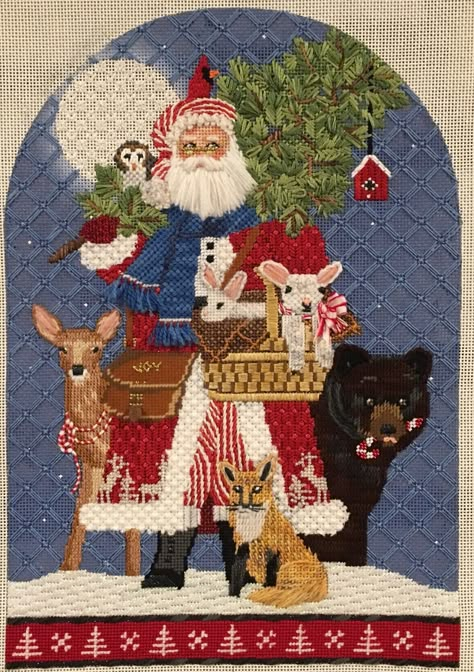 Patricia Sone needlepoint Needlework Christmas, Needlepoint Christmas Ornaments, Needlepoint Stockings, Needlepoint Ornaments, Needlepoint Stitch, Cross Stitch Christmas, Needlepoint Christmas, Needlepoint Stitches, Machine Embroidery Projects