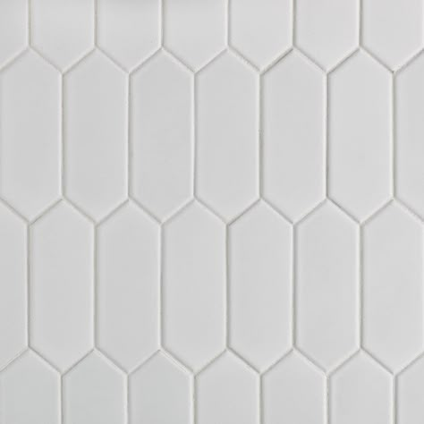 Picket Fence Backsplash Kitchen, White Picket Tile Backsplash, Timeless Kitchen Backsplash, Picket Tile Backsplash, White Shower Tile, Mulberry House, Tile Shapes, Backsplash Designs, Porcelain Mosaic Tile