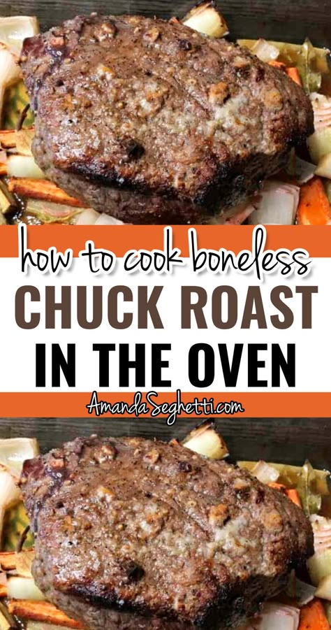 How To Cook Boneless Chuck Roast In The Oven - Family Favorite Roast Beef Recipe Baking A Roast In The Oven, Beef Chuck Pot Roast Recipes Oven, Oven Pot Roast Recipes Beef, Bake Roast Beef In Oven, Beef Roast In The Oven Easy, Best Oven Roast, Oven Roasted Roast Beef, Roast In A Bag Oven, Making A Roast In The Oven