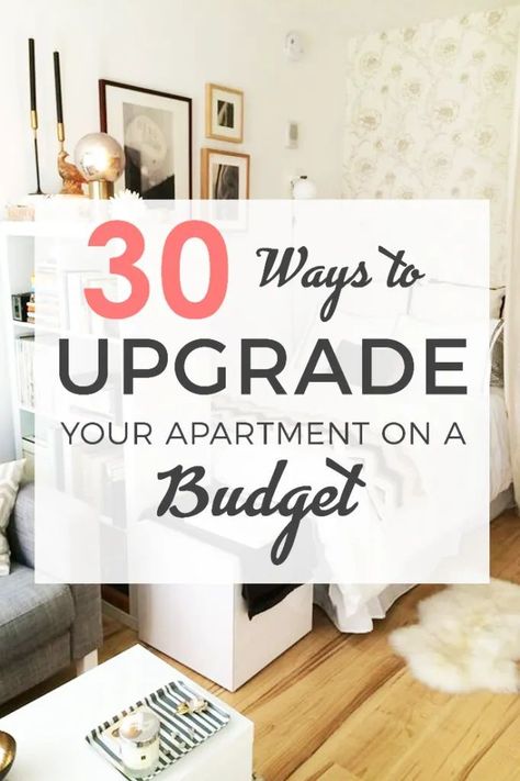 Click here to read about 30 ways you can upgrade your apartment and make it look more expensive on a budget. Having an expensive looking apartment can be done on a budget. Learn how to decorate your apartment on a budget. #apartmentliving #firstapartment #aparmentdecor Apartment On A Budget, Diy Home Upgrades, Home Decor Websites, Cheap Diy Crafts, Room Focal Point, Home Improvement Show, Home Decor On A Budget, Budget Tips, Small Apartment Decorating