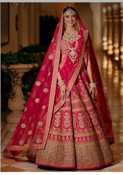 Indian Bridal Wear Red, Sabyasachi Lehengas, Valentine Fashion, Latest Bridal Lehenga Designs, Baju Kahwin, Indian Wedding Lehenga, Red Bridal Dress, Bridal Lehenga Designs, Fashion Staples