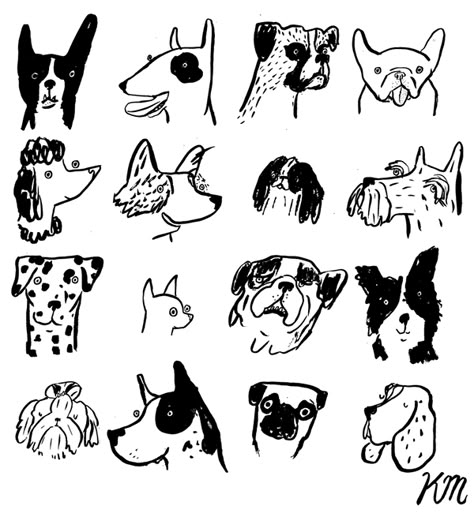 Illustration Video, Pet Branding, Dog Portraits Art, Dog Illustrations, Dog Sketch, 강아지 그림, Dog Projects, Fun Illustration, Dog Tattoo