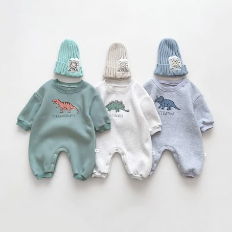 Winter Baby Outfits, Baby Dinosaur, Baby Fits, Newborn Romper, Baby Dinosaurs, Casual Rompers, Grey Baby, Baby Warmer