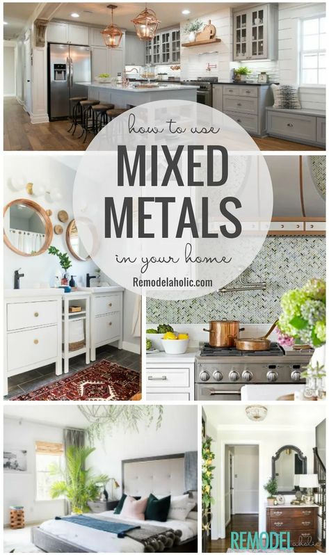 Mixed Metal Decor, Camping Holidays, Mixing Metals, Farmhouse Side Table, Furniture Building, Cute Dorm Rooms, Home Backyard, Room Transformation, Farmhouse Homes