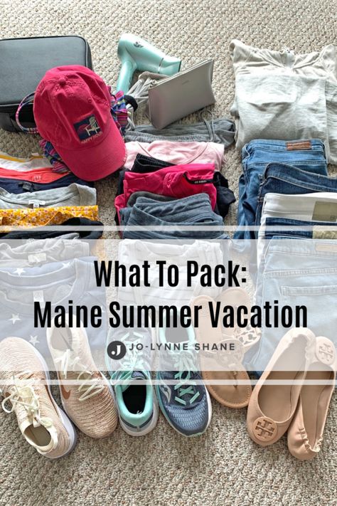 Summer In Maine Outfits, Maine Vacation Outfits, Summer Vacation Packing List, Summer Vacation Packing, East Coast Vacation, Acadia Maine, Maine Road Trip, Maine Summer, Maine Trip