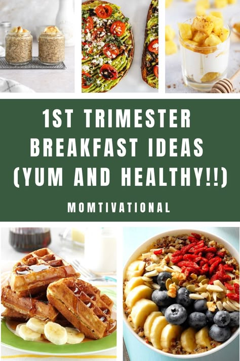 Looking for amazing 1st trimester breakfast ideas?! These delicous first trimester breakfast ideas are TOO good. Eat a yummy breakfast during your early pregnancy days Good Breakfast For Pregnant Women, Pregnant Women Breakfast Ideas, Best First Trimester Meals, Breakfast When Pregnant, Healthy Pregnant Breakfast, 1st Trimester Foods To Eat, First Trimester Food Morning Sickness, Breakfast First Trimester, First Trimester Food Plan