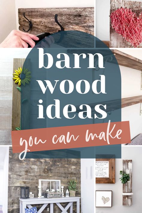 Reclaimed Barnwood Ideas, Barnwood Crafts Ideas, Rustic Wood Wall Art Diy, Barnwood Projects Diy, Crafts With Pallets, Reclaimed Barn Wood Projects, Old Barn Wood Projects, Rustic Wall Art Ideas, Barn Decorating Ideas