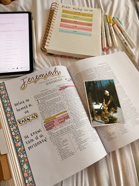 New Testament Aesthetic, Jeremiah 1:5, Jeremiah Bible Journaling, Jeremiah Bible Study, Old Testament Bible Journaling, Lds Scripture Study Journal, Christian Aesthetics, Scripture Study Journal, Scripture Study Lds