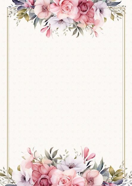 Floral Background Hd, Engagement Background, Bg Template, White Floral Background, Flor Vector, A4 Size Paper Border Design Flower, Bride And Groom Cartoon, Hd Designs, Engagement Invitation Cards