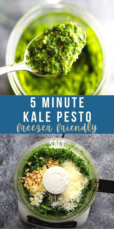 Kale Pesto Recipe, Nut Free Pesto, Salad Kale, Walnut Pesto, Kale Pesto, Pasta Pizza, Kale Recipes, Pesto Recipe, No Calorie Foods