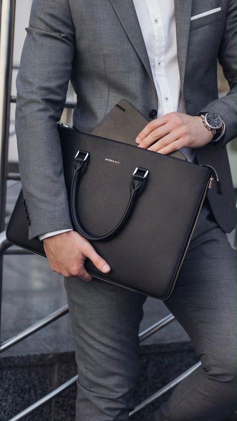 Laptop Briefcase Mens, Men’s Briefcase, Men Work Bag, Man Bags Fashion For Men, Laptop Bags For Men Style, Office Bag For Men, Mans Bags, Mens Carry On Bag, Leather Briefcase Men Business