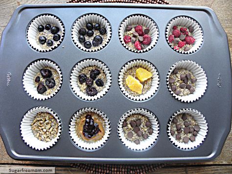 bakedsteelcut1 Steel Cut Oat Muffins, Baked Steel Cut Oatmeal, Plain Oatmeal, Oat Cups, Steel Cut Oats Recipe, Breakfast Cupcakes, Steel Cut Oatmeal, Baked Oatmeal Cups, Bowl Ideas