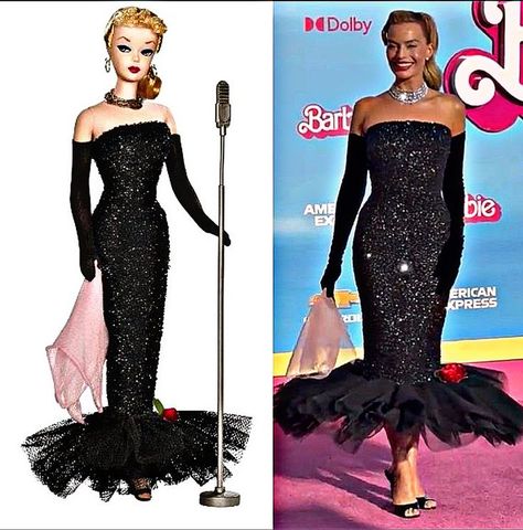 Angie Resident Evil, Barbie Animation, Barbie Animated, Barbie Press Tour, Barbie Movie Margot Robbie, Premier Dress, Barbie Movie 2023, Iconic Fashion Moments, Barbie 2023