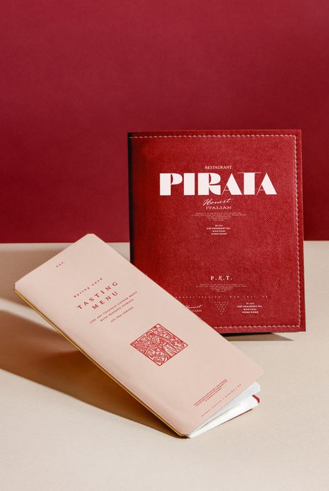 PIRATA on Behance Fancy Mexican Restaurant, Menu Branding, Restaurant Branding Identity, Menu Cover Design, Restaurant Menu Covers, Menu Design Inspiration, Restaurant Identity, Business Paper, Logos Ideas