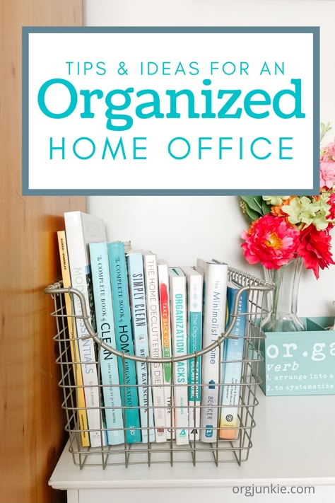 Organized Home Office, Home Office Organization Ideas, Organization At Work, Office Organization Tips, Office Organization Ideas, Minimalist Organization, Office Organizing, Work Cubicle, Office Organization At Work