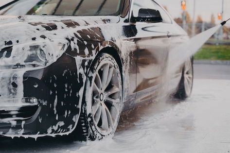 Car Wash Wallpaper, Car Wash Aesthetic, Car Wash Photoshoot, Car Wash Ideas, Car Wash Logo, Car Detailing Products, Express Car Wash, Water Car, Soap Foam