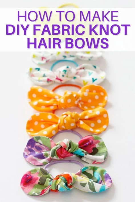 Diy Hairbow Tutorial, Hair Bows Hairstyle, Bows Hairstyle, Fabric Bow Tutorial, French Braiding, Easy Hair Bows, Funky Bow, Hair Bows Diy Ribbon, Doing Hair