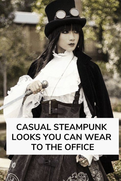 Steampunk Outfit Ideas Steampunk Outfits Casual, Subtle Steampunk Fashion, Summer Steampunk Outfits, Steampunk Everyday Outfits, Modern Steampunk Outfits, Everyday Steampunk Casual, Simple Steampunk Outfit, Steampunk Casual Outfits, Modern Steampunk Fashion Women