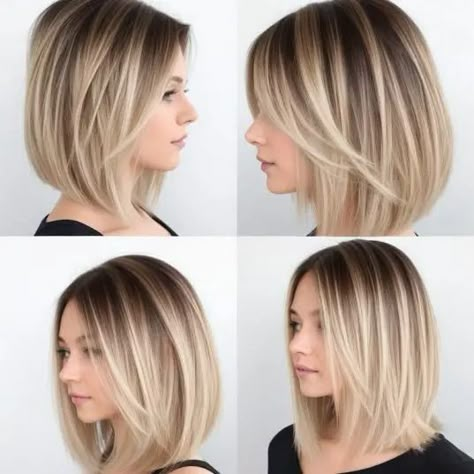 20 Easy Mom Haircuts For Straight Hair: Care And Self-Care Lob Haircuts Straight Hair, Mid Bob Straight Hair, Straight Hair Mid Length Haircut, Medium Haircuts For Straight Fine Hair, Bob Hairstyles For Straight Fine Hair, Bobs For Straight Fine Hair, Straight Above Shoulder Hair, Haircut Ideas For Fine Straight Hair, Simple Straight Haircut