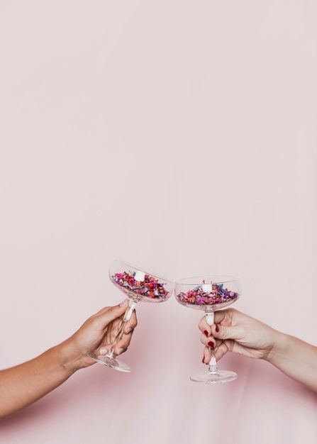 Download this Free Photo about Toasting with confetti filled glasses, and discover more than 13 Million Professional Stock Photos on Freepik. #freepik #photo #background #happynewyear #party Jewelry Stock Photos, Confetti Branding Photo, Girly Photoshoot, Confetti Photography, Holiday Shots, Pink Haircut, How To Pose For Pictures, Concept Shoot, Confetti Poppers