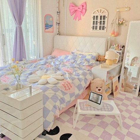 Room Decor Bedroom Danish Pastel, Korean Pastel Bedroom, Korean Cute Room Aesthetic, Cute Room Ideas Aesthetic Korean, Cute Pastel Bedroom Aesthetic, Korean Room Pastel, Korean Rooms Aesthetics, Aesthetic Korean Bedroom Ideas, Cute Rooms Korean