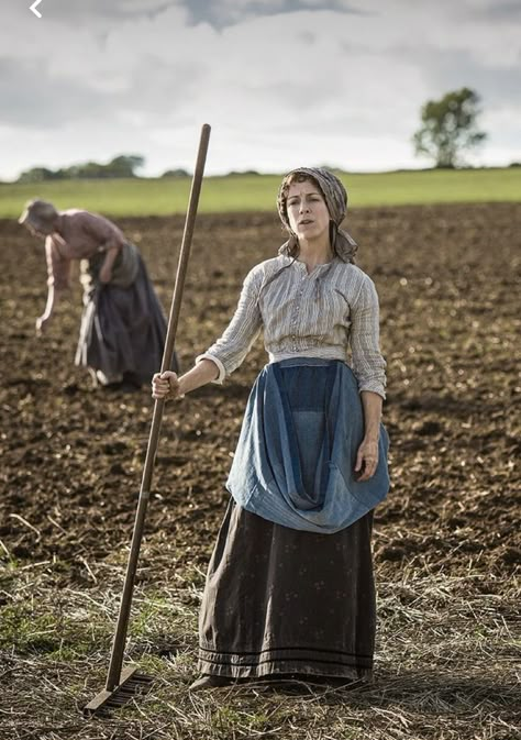 Farm Lady Outfit, Lark Rise To Candleford Costumes, Larkrise To Candleford Costumes, Larkrise To Candleford, Period Dramas Aesthetic, 1800s Fashion Poor, Peasant Aesthetic, Rural Fashion, Farmer Fashion