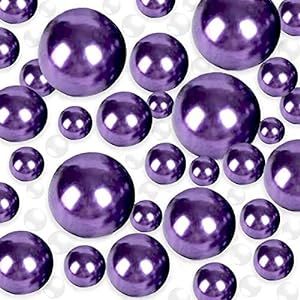 Floating Beads Centerpieces, Candle Plate Decor, Water Gel Beads, Vase Fillers Diy, Table Party Decor, Pearl Centerpiece, Purple Vase, Centerpiece Home, Home Weddings