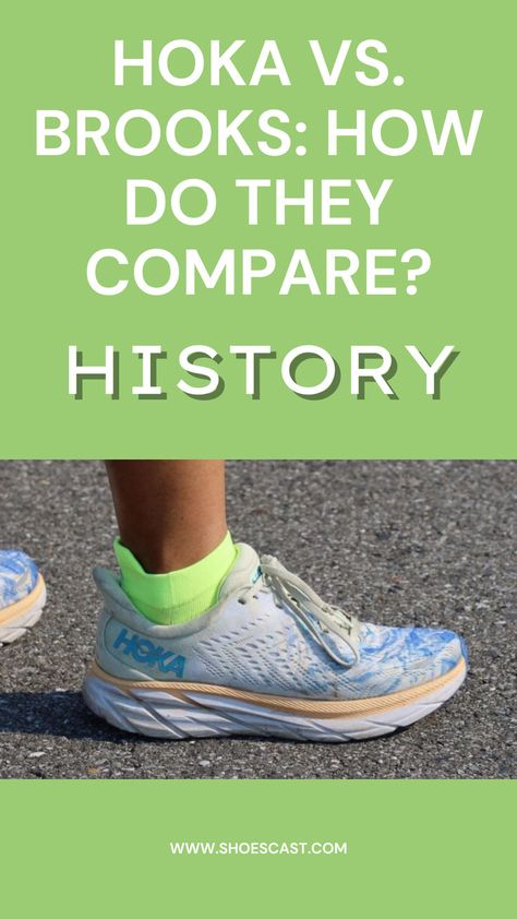 We already know who wins the “Hoka vs. Brooks” battle when we’re talking about history. Brooks sneakers appeared on the market almost a century before Hoka. However, that doesn’t mean that Brooks sneakers are better. It means that they’ve had enough time to practice and perfect the sneakers we know and adore these days. #shoecast #Shoes #ShoeLove #ShoeStyle #ShoeAddict #FashionShoes #Footwear #ShoeObsession #Sneakers #HighHeels #Boots #FlatShoes #SandalSeason #ShoeInspiration #ShoeGoals Highheels Boots, Hoka Running, About History, Shoe Inspiration, Had Enough, Shoe Obsession, The Battle, Running Sneakers, Shoe Style