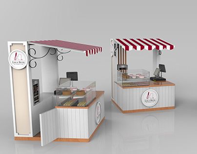 Food Stall Design, Small Coffee Shop, Kids Cafe, Cart Design, Food Cart Design, Stall Design, Cafe Shop Design, Kiosk Design, Food Truck Design