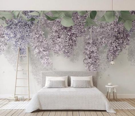 Lavender boho bedroom