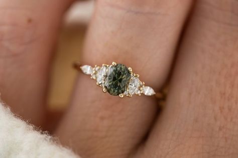 Montana Sign, Montana Sapphire Engagement Ring, Green Montana, John Dyer, Montana Sapphire Ring, Green Sapphire Engagement, Green Sapphire Engagement Ring, Green Sapphire Ring, Blue Tourmaline