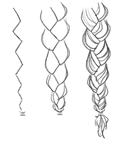 How To Draw Braids, Hair Drawings, Art Advice, Hair Sketch, Hand Drawing Reference, Drawing Hair, Hair Drawing, Cute Animal Drawings Kawaii, Smarter Not Harder