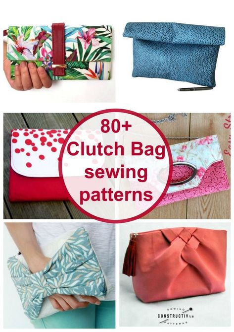 Sewing Wallet, Wallet Pattern Free, Clutch Sewing, Clutch Bag Pattern, Sewing Tutorials Bags, Homemade Clothes, Bag Sewing Patterns, Easy Bag, Handbag Sewing Patterns